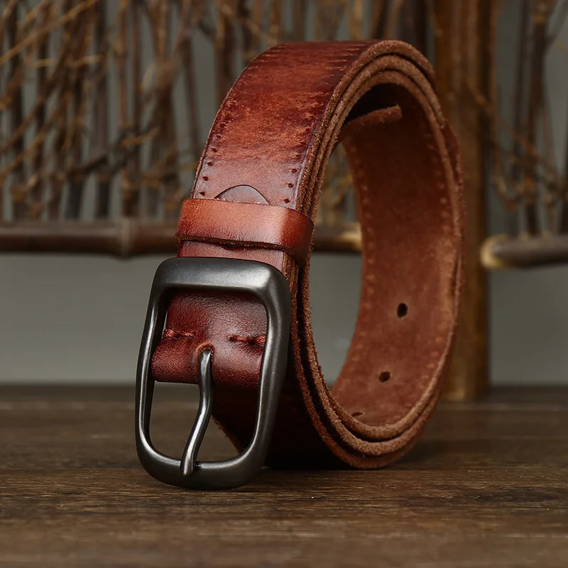 Rustic Leather Everyday Belt 3.3CM