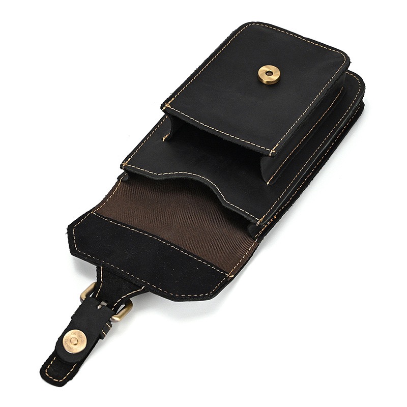 Men's Genuine Leather Belt Style Casual Waist Bag
