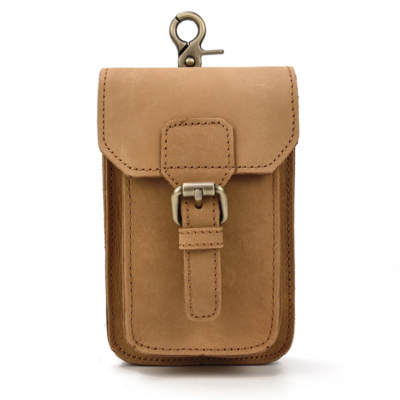 Men's Genuine Leather Belt Style Casual Waist Bag