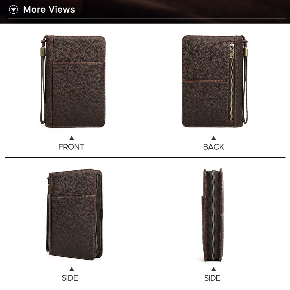 Crazy Horse Leather Cigar Case & Multifunctional Clutch LB13