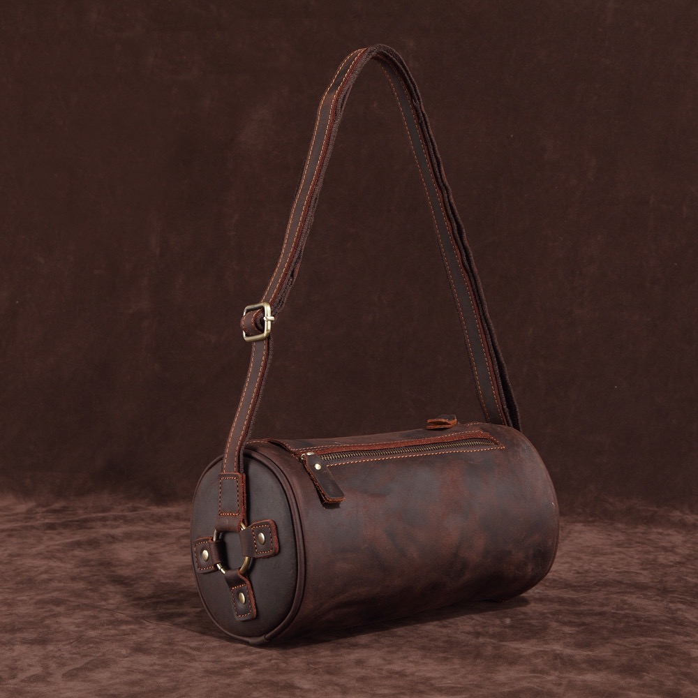 Runde Retro-Umhängetasche LB20