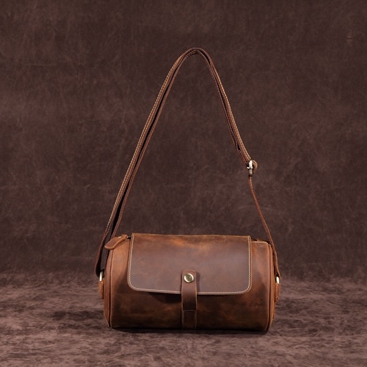 Runde Retro-Umhängetasche LB20