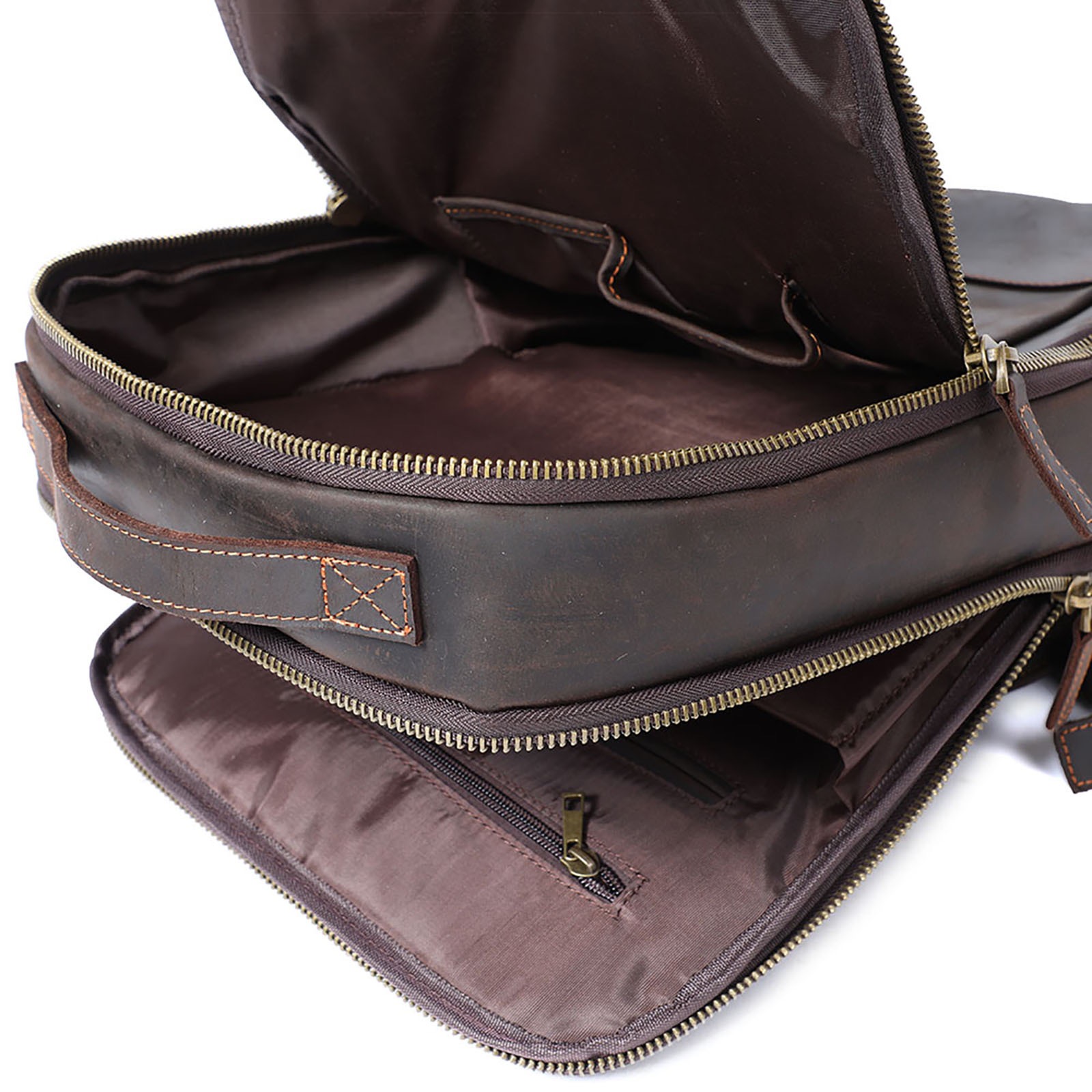 Vintage-Rucksack aus echtem Leder BP01