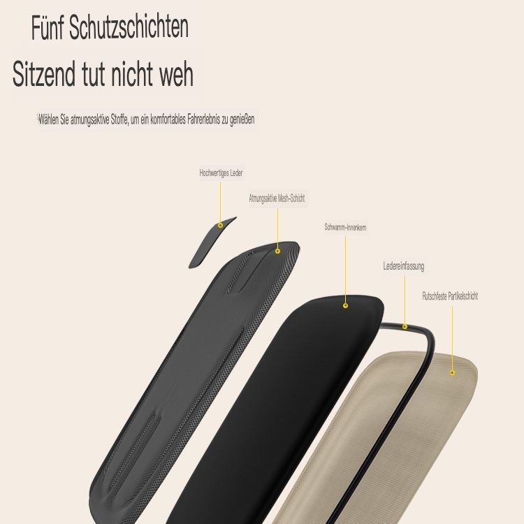 Atmungsaktives und erfrischendes Autositzkissen für den Sommer mit LOGO