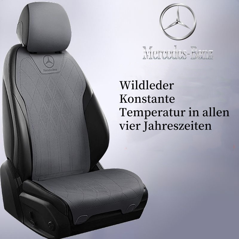 2025 Neuester Wildleder-Autositzbezug mit LOGO