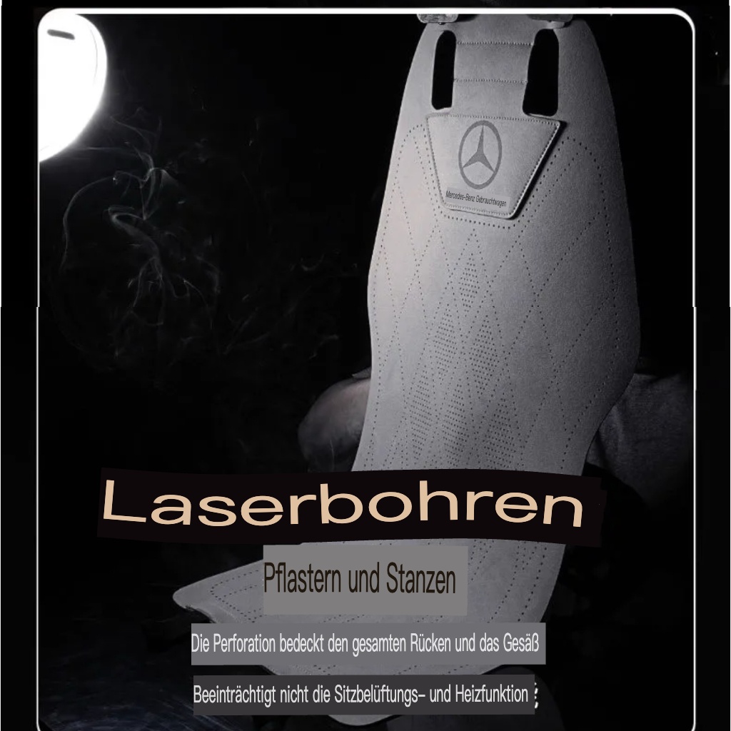 2025 Neuester Wildleder-Autositzbezug mit LOGO