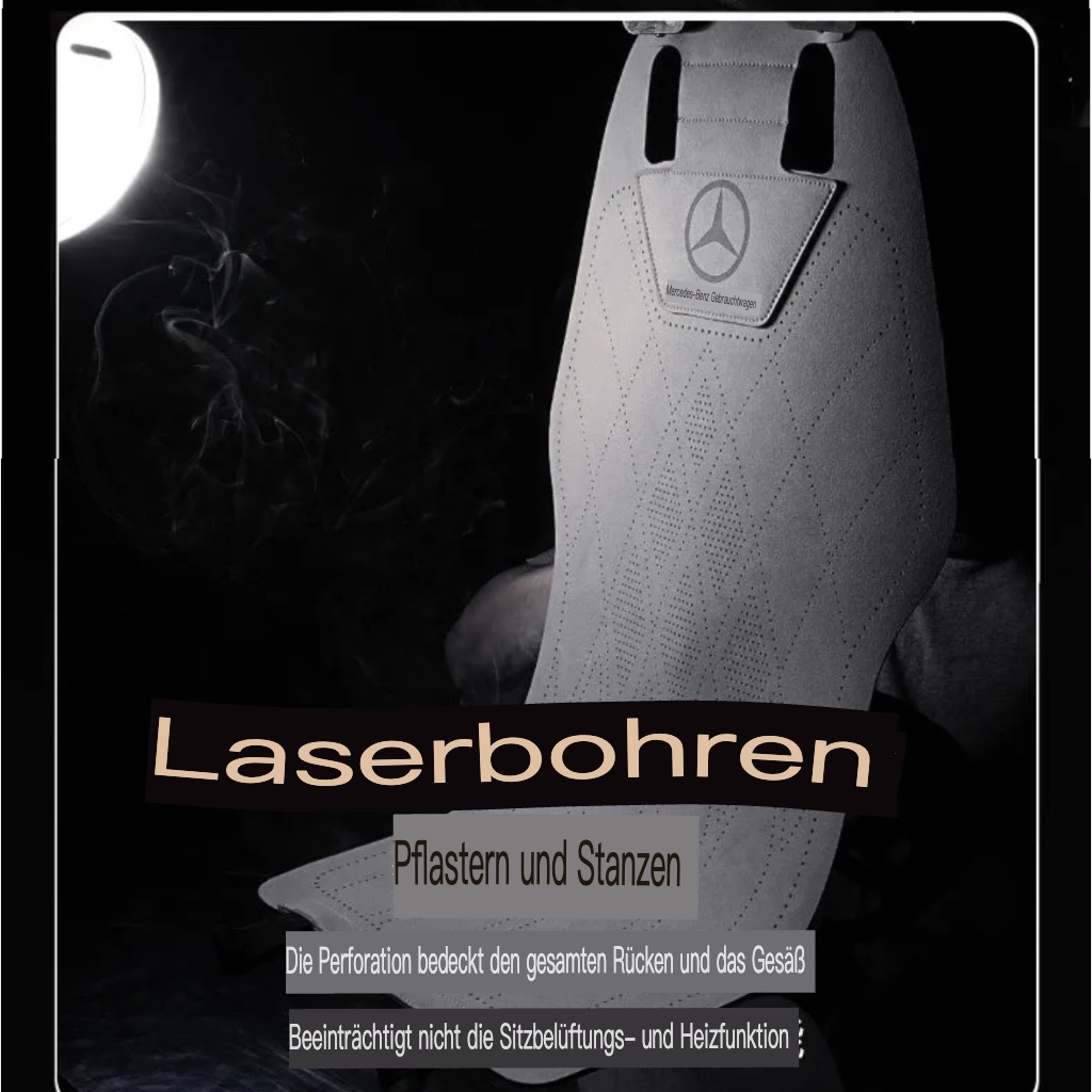 2025 Neuester Wildleder-Autositzbezug mit LOGO