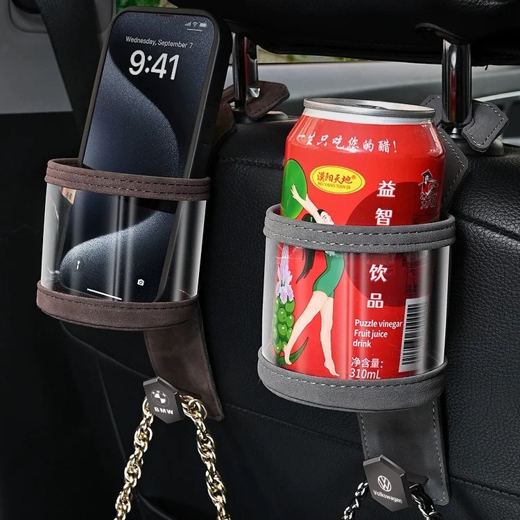 Wildleder-Metallhaken für Wasserbecher mit LOGO