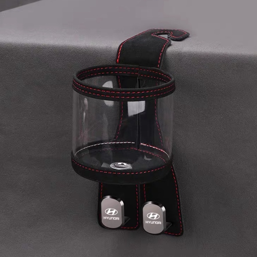 Wildleder-Metallhaken für Wasserbecher mit LOGO