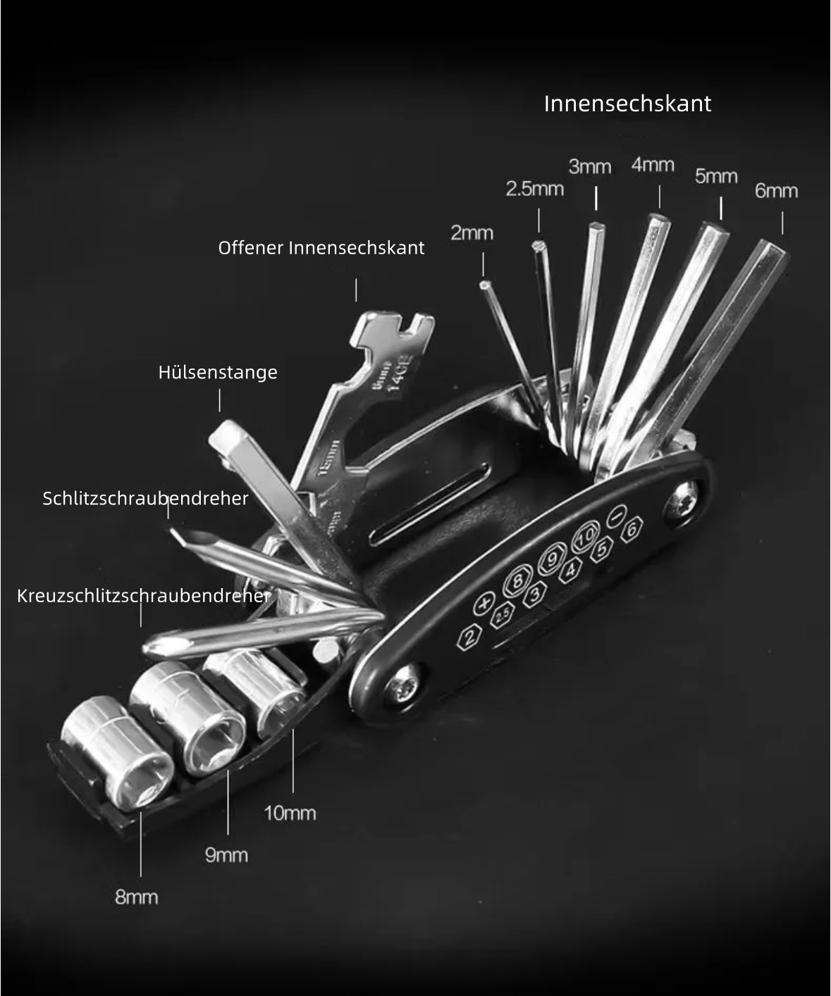 Multifunktionales Klappschraubendreher-Set 16 in 1