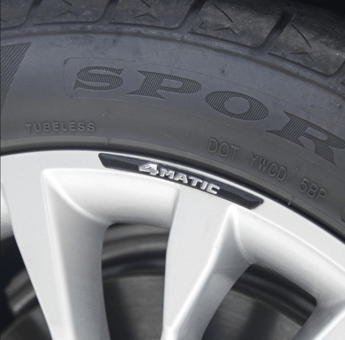 Dünner Aluminiumaufkleber für modifizierte Autoräder mit LOGO