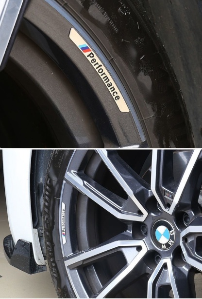Dünner Aluminiumaufkleber für modifizierte Autoräder mit LOGO