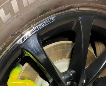 Dünner Aluminiumaufkleber für modifizierte Autoräder mit LOGO