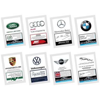 Kreative Autoaufkleber für die Windschutzscheibe mit Logo