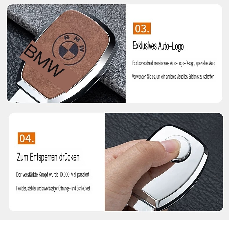 Sicherheitsgurtverlängerung aus Wildleder mit LOGO