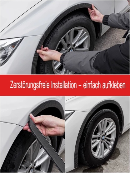 Antikollisionsstreifen für die Augenbraue der Autoräder aus Kohlefaser