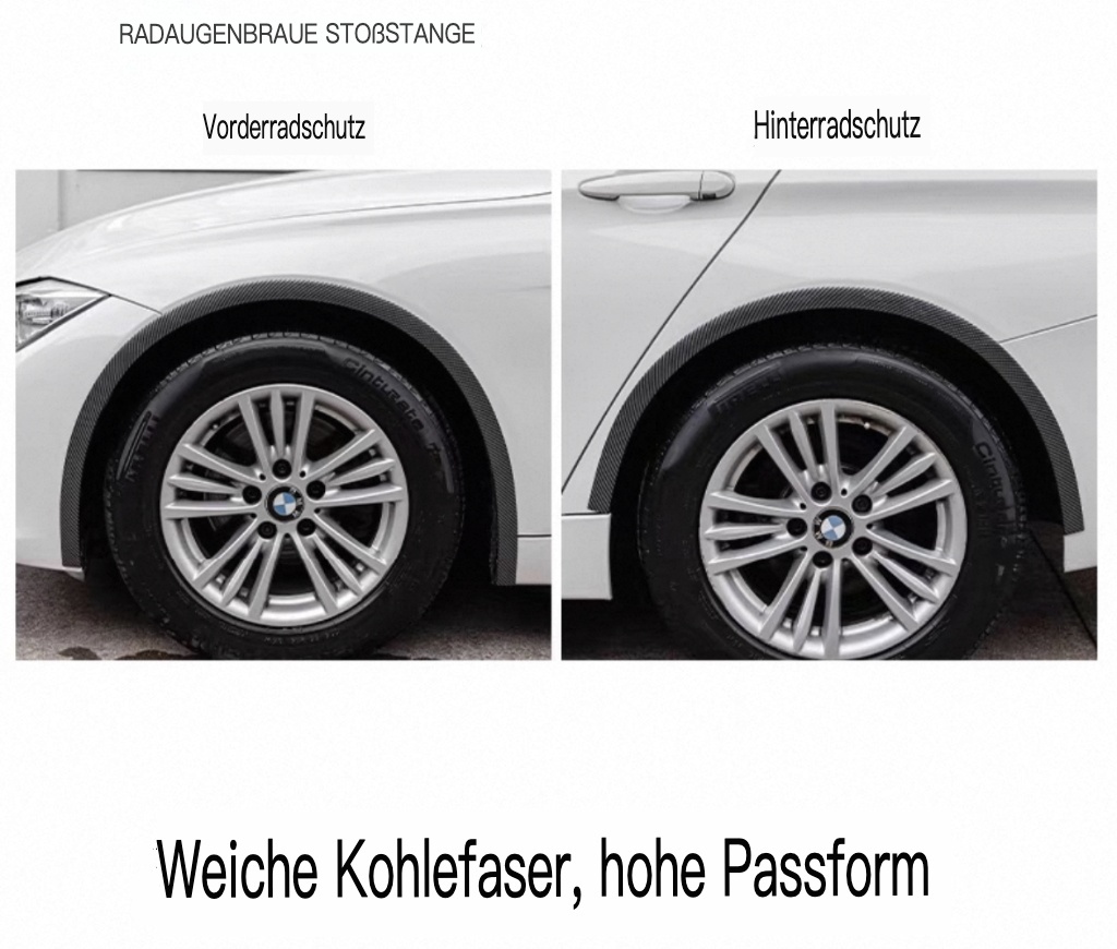 Antikollisionsstreifen für die Augenbraue der Autoräder aus Kohlefaser