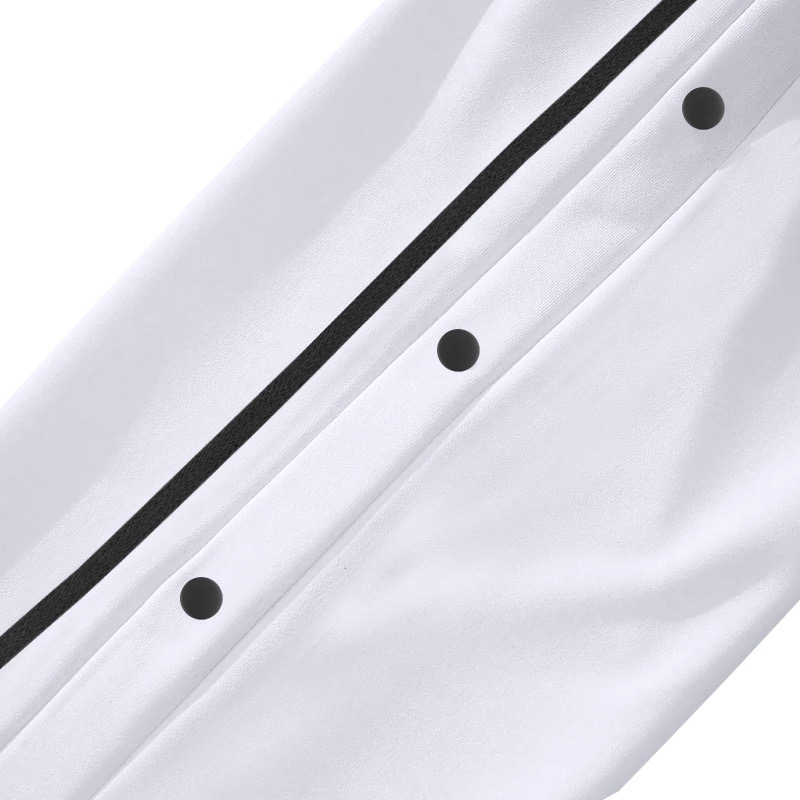 Lässige Herrenhose mit Knopfleiste, lockerem, geradem Bein