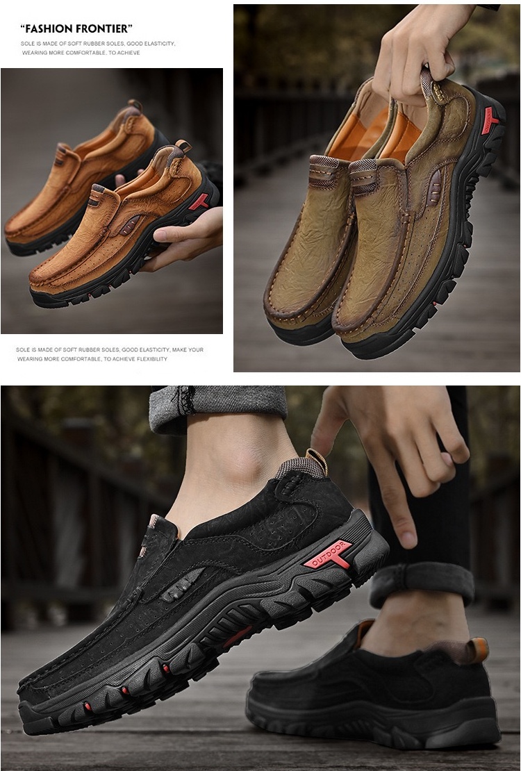 Orthopädische Herren-Loafer aus echtem Leder