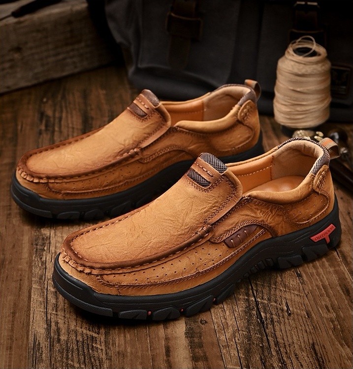 Orthopädische Herren-Loafer aus echtem Leder