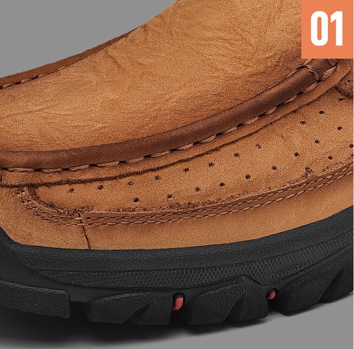 Orthopädische Herren-Loafer aus echtem Leder