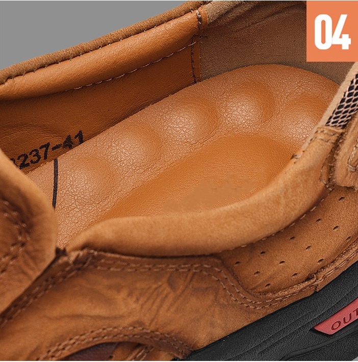 Orthopädische Herren-Loafer aus echtem Leder