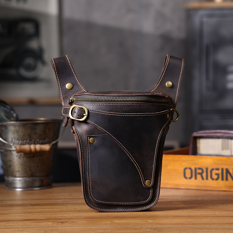 Vintage Genuine Leather Waist Bag
