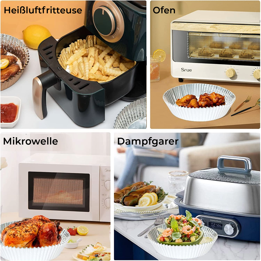 Aluminiumschale für Heißluftfritteuse