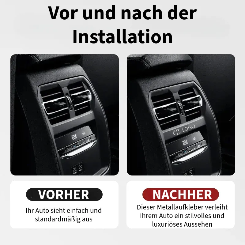 Luxuriöse Metallaufkleber