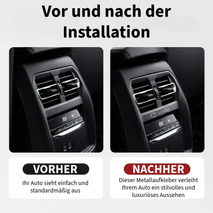 Luxuriöse Metallaufkleber