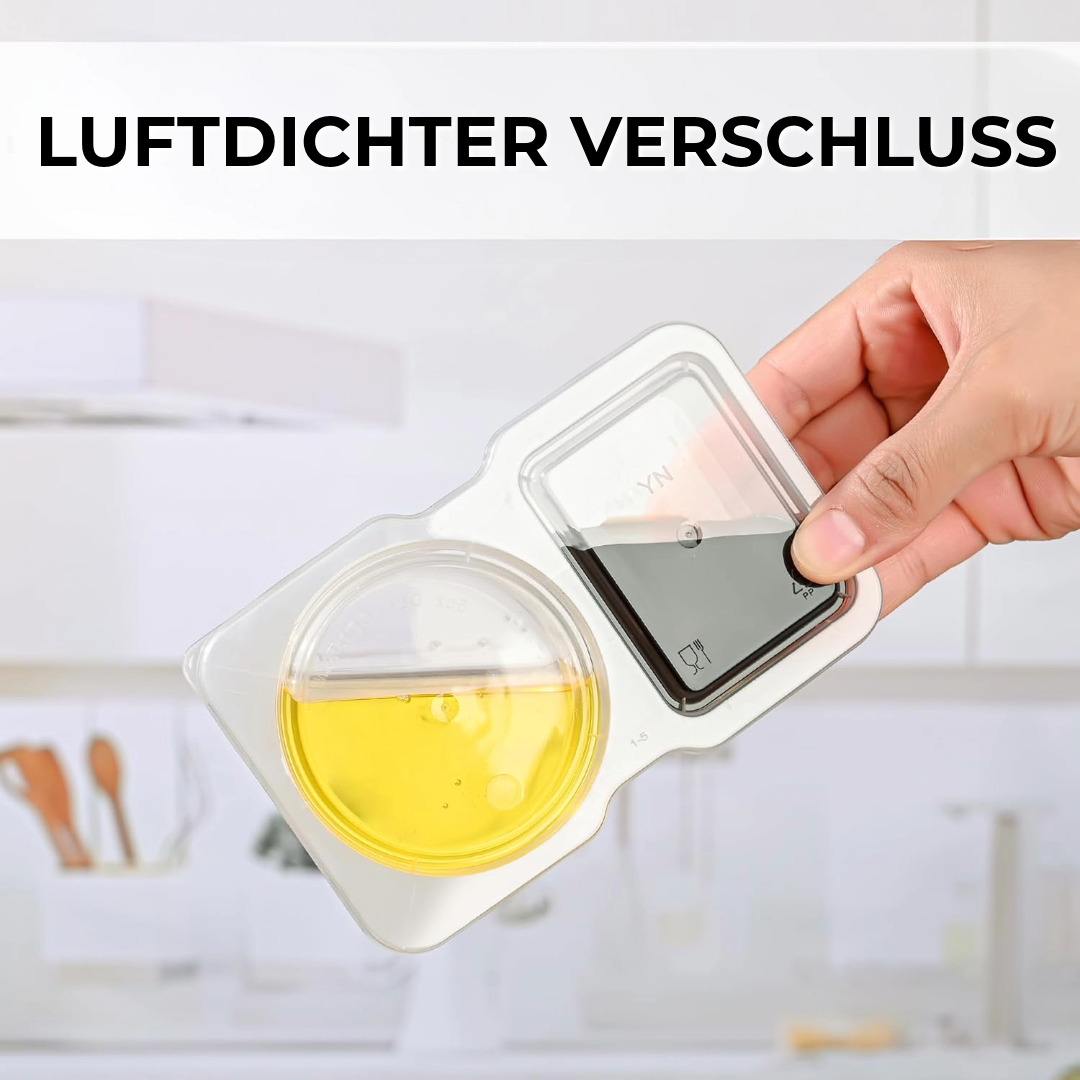 Frischhaltebox mit doppeltem Fach 1 Set [10 Stück]