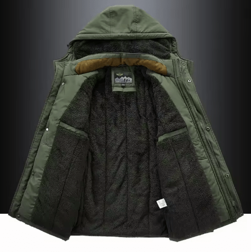 Gero | Warme Herren-Fleecejacke aus hochwertiger Wollmischung