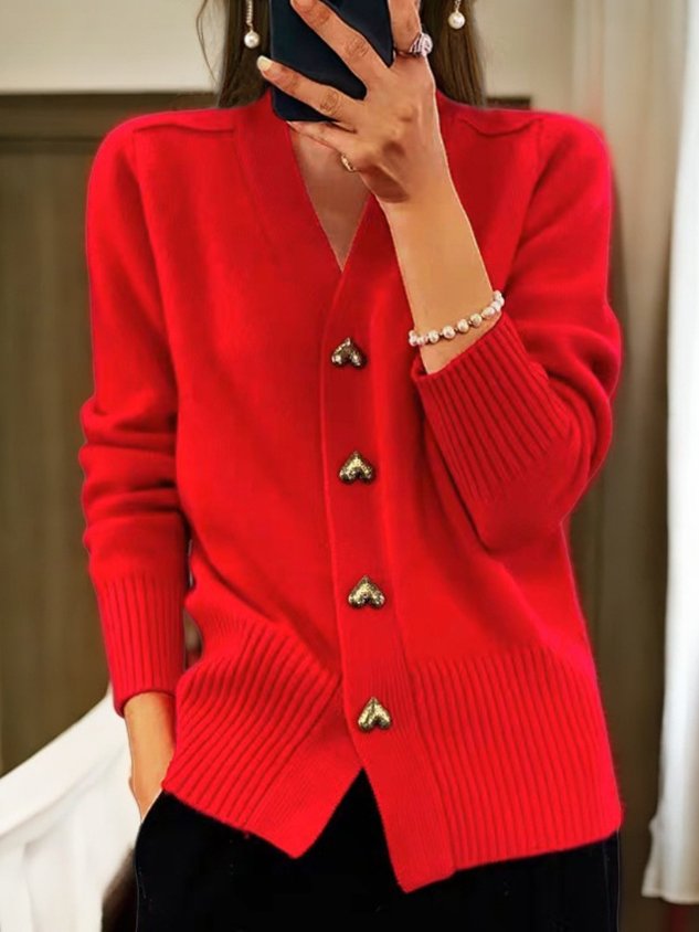Tabea – Herzknopf-Cardigan