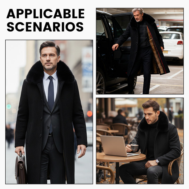 Männer gefüttert Business Casual Wintermantel🔥Kostenloser Versand