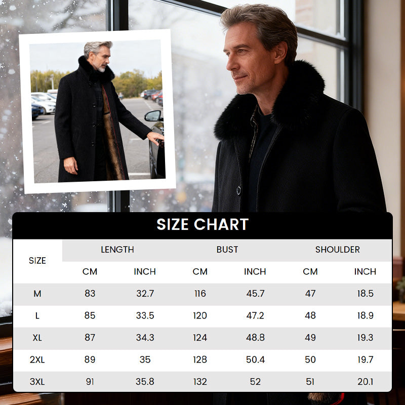 Männer gefüttert Business Casual Wintermantel🔥Kostenloser Versand