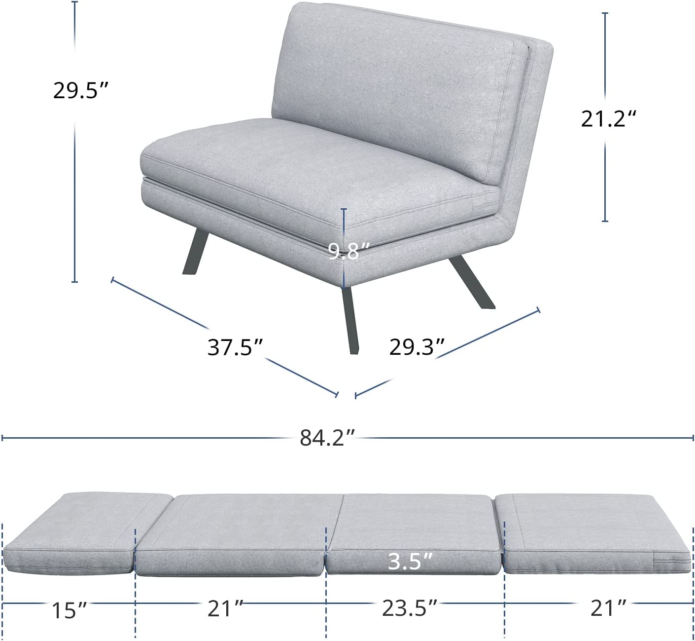  Light Gray Sofa 