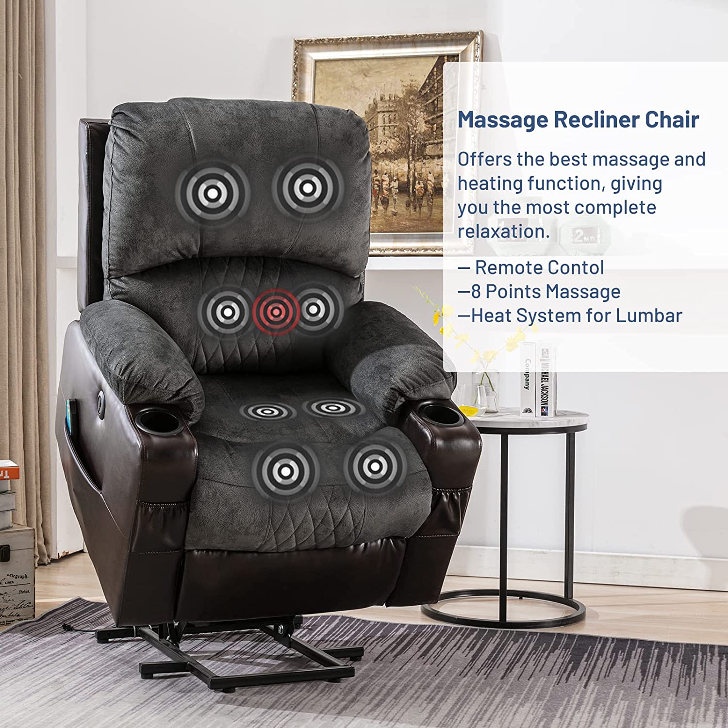 GreyRecliner chairs