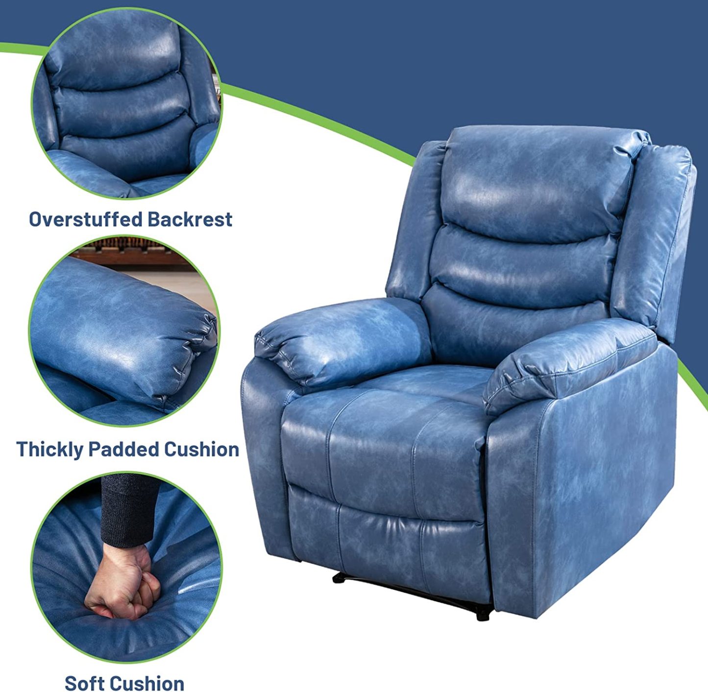 BlueRecliner chairs