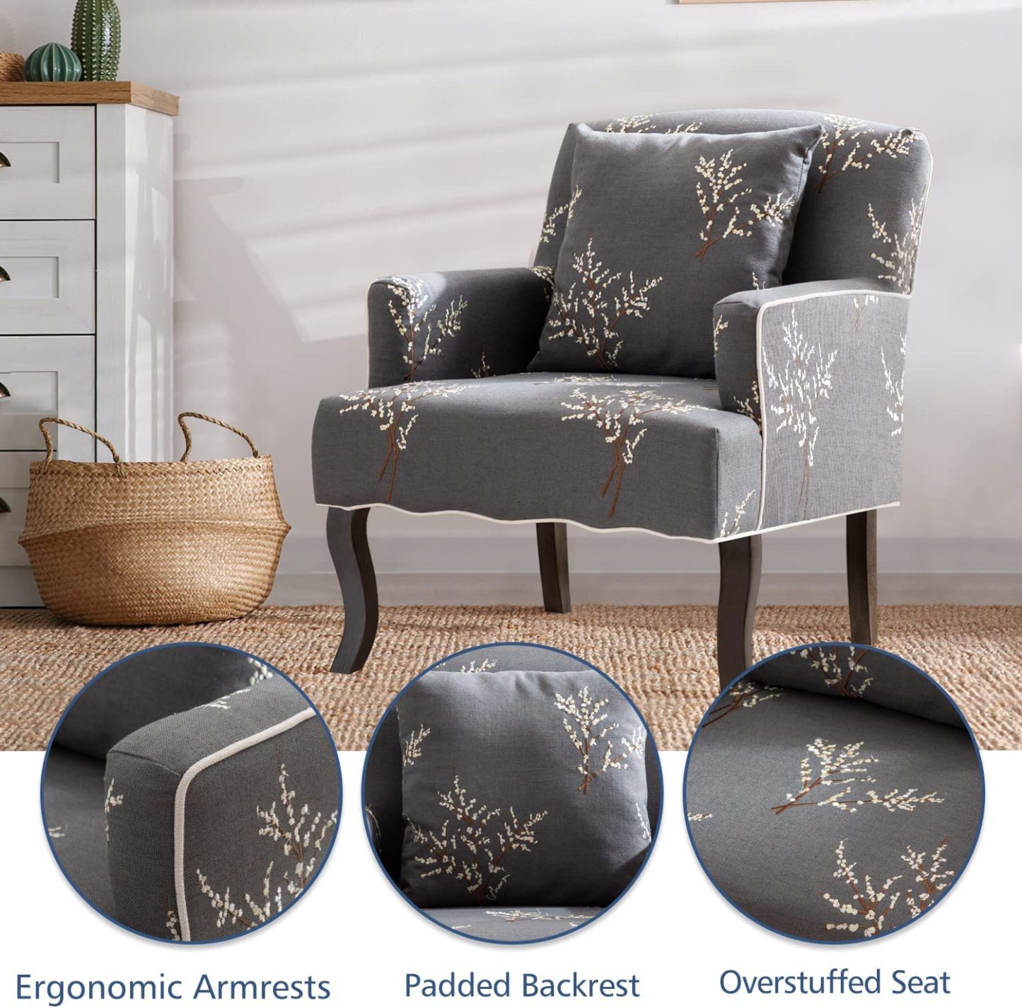 GrayAccent Chair