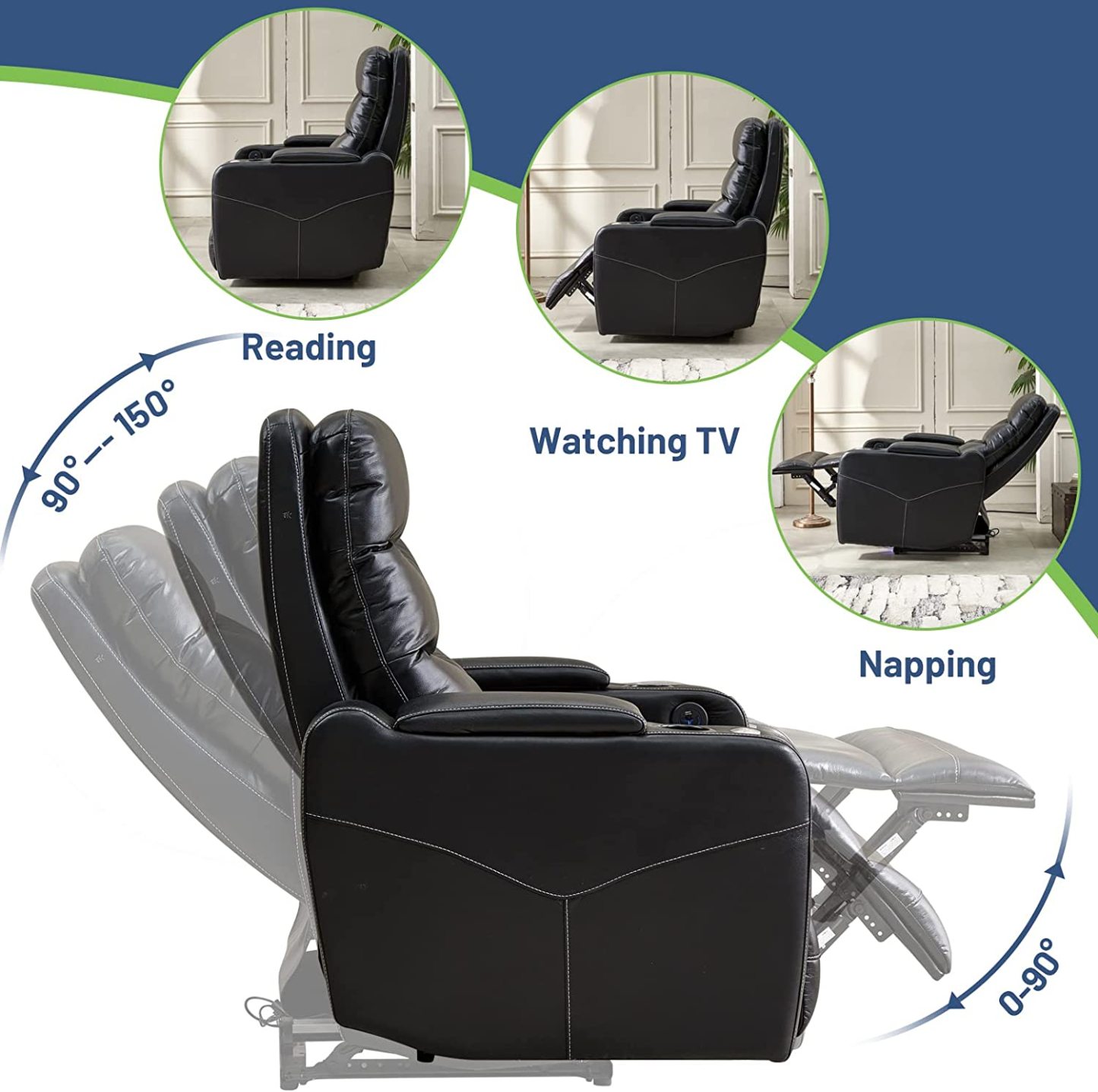 BlackRecliner chairs