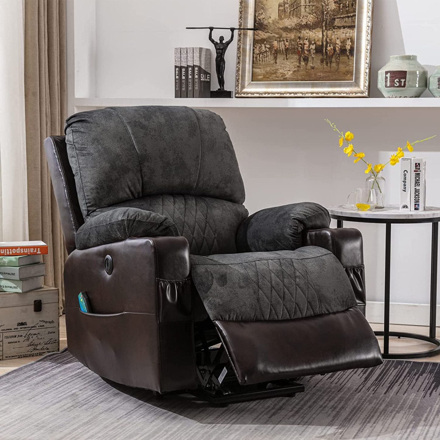 GreyRecliner chairs