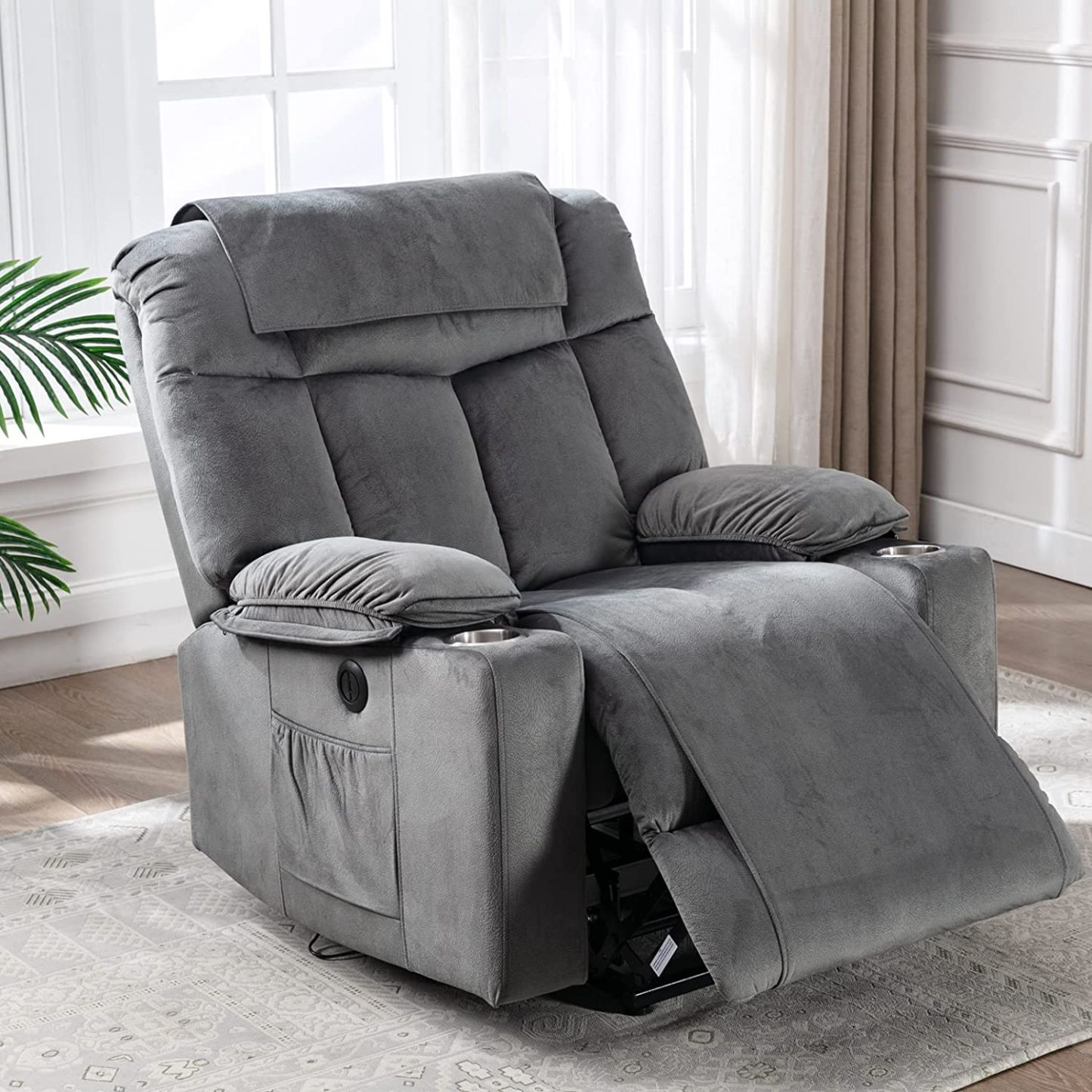  GrayRecliner chairs