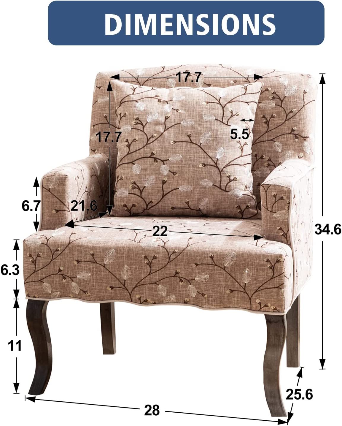 Brown Accent Chair