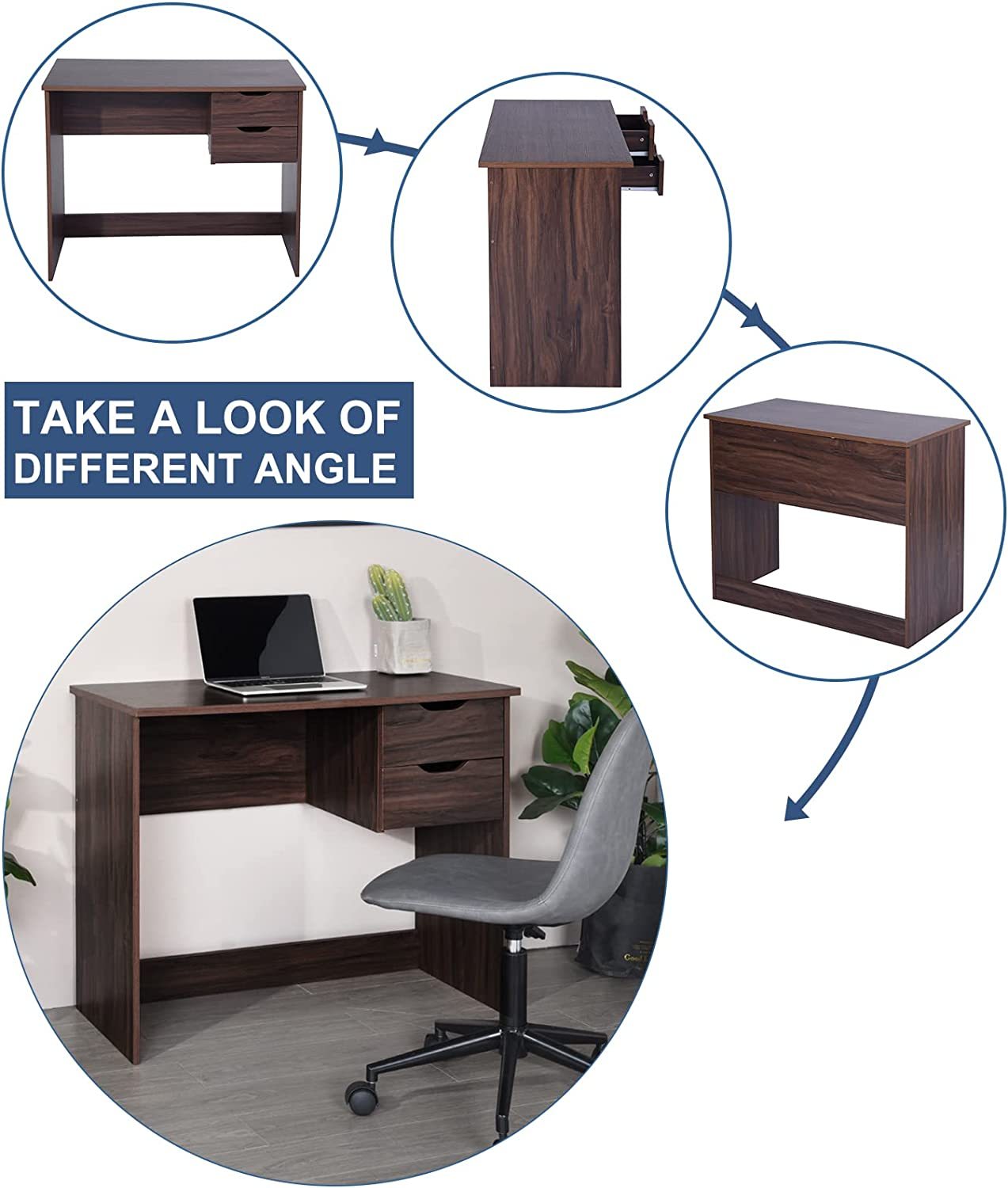 Walnut Computer Desk