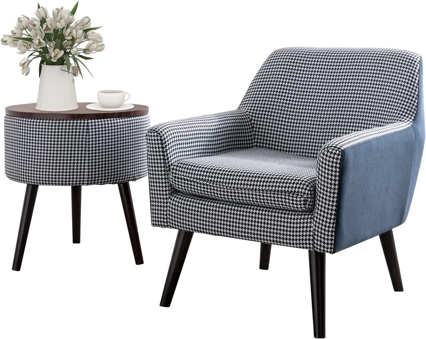 Black/WhiteAccent Chair