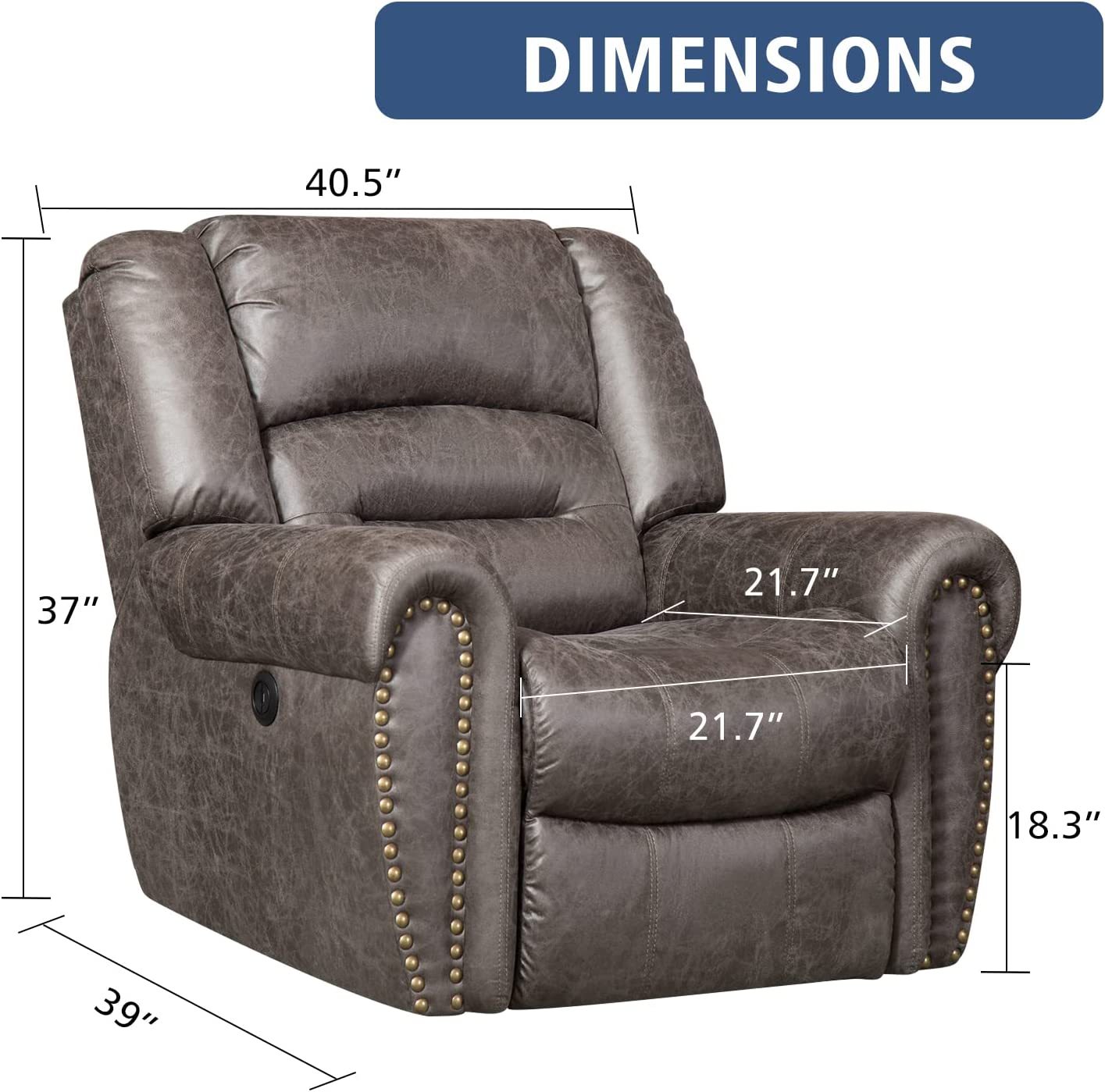 GrayRecliner chairs