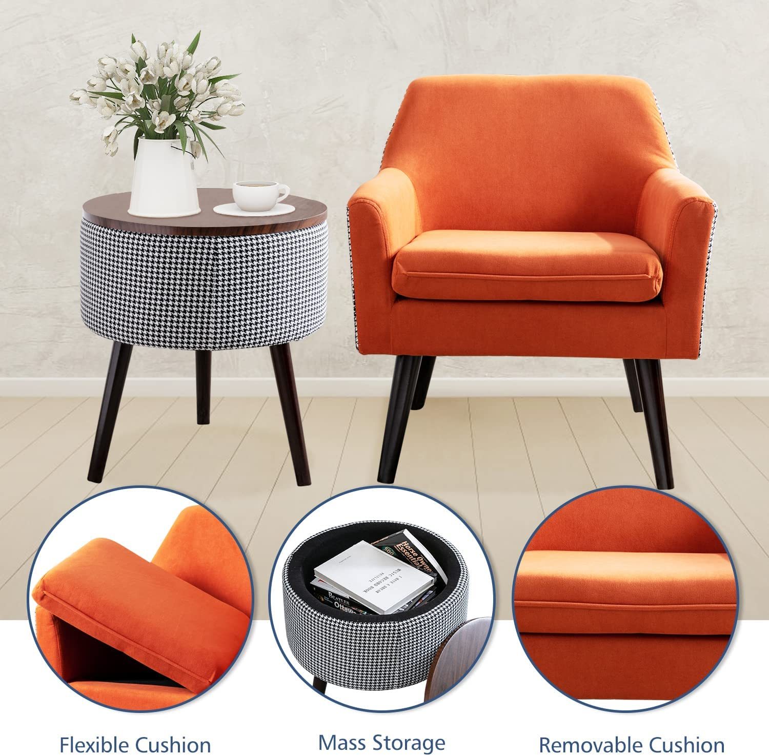OrangeAccent Chair