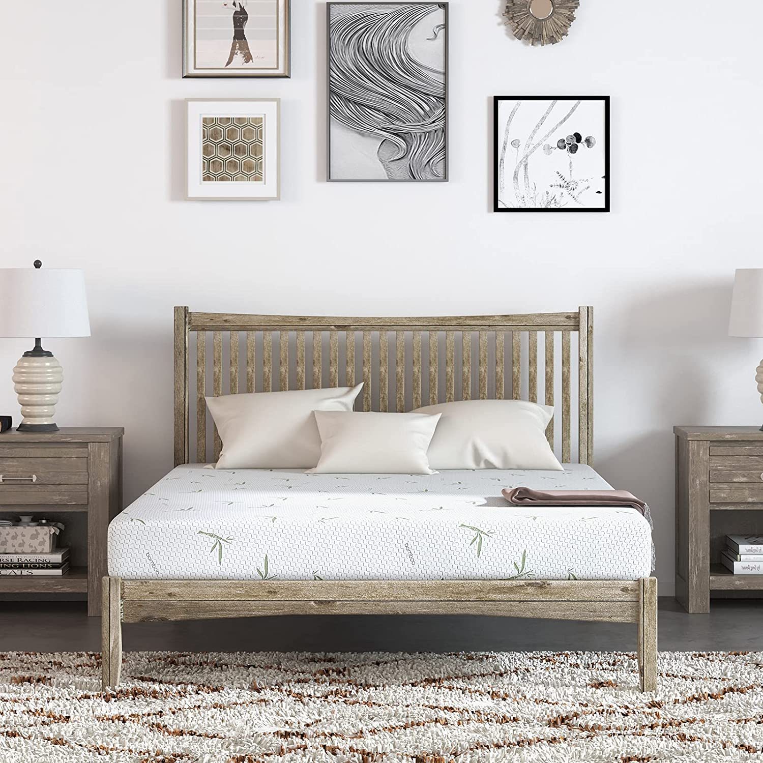 FONTOI Full Size Mattress in a Box, 6 inch Mattresses Made in USA with