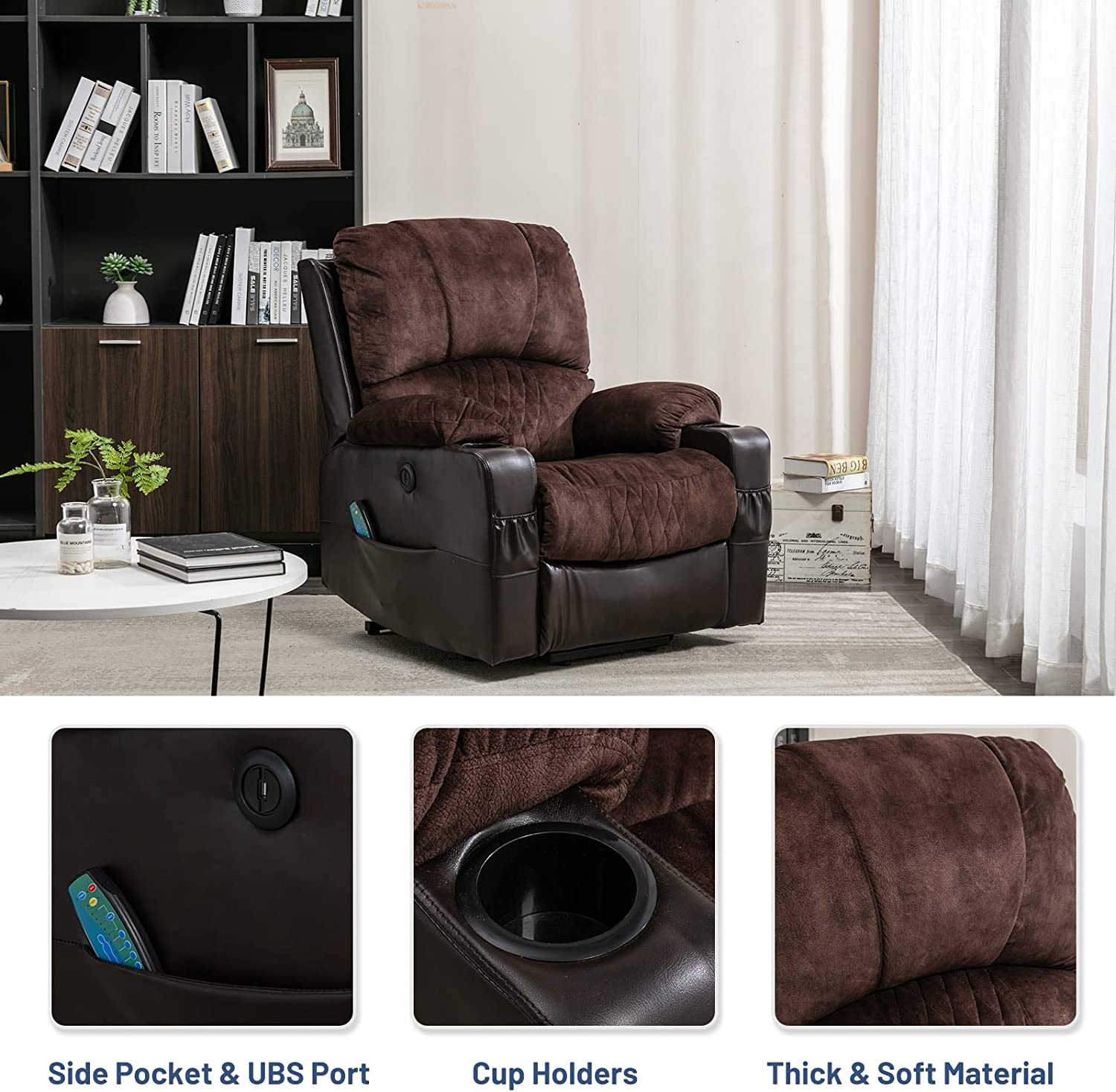 Dark BrownRecliner chairs