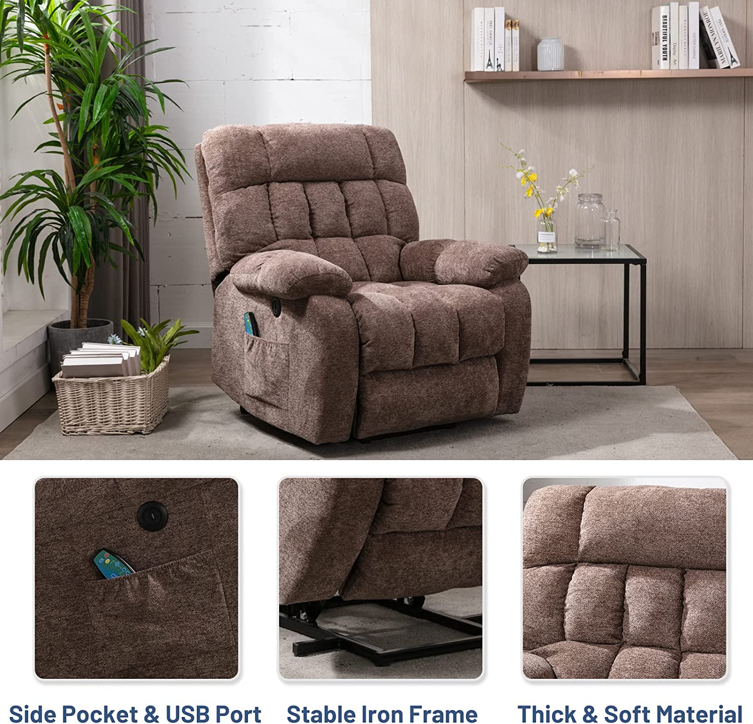 TaupeRecliner chairs